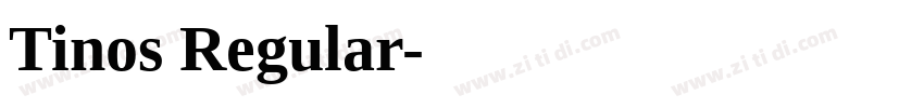 Tinos Regular字体转换